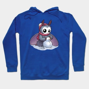 Mothman builds a Snowman Hoodie